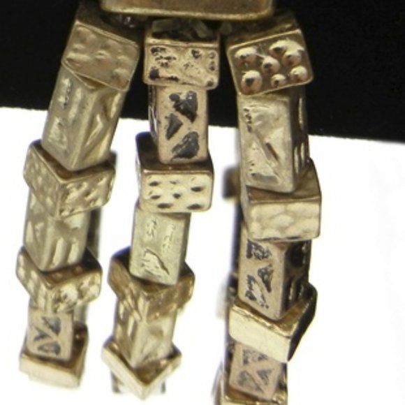 Chicos 3 Strand Gold Stretch Bracelet NWT - Picture 3 of 3